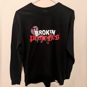 Broken Promises / Santa Cruz - Men’s Medium - Black Long-sleeve Skate Shirt -